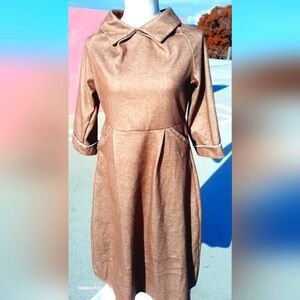 New!🤎Office Chic everyday midi dress-Soooo cute and so comfortable ❤️
